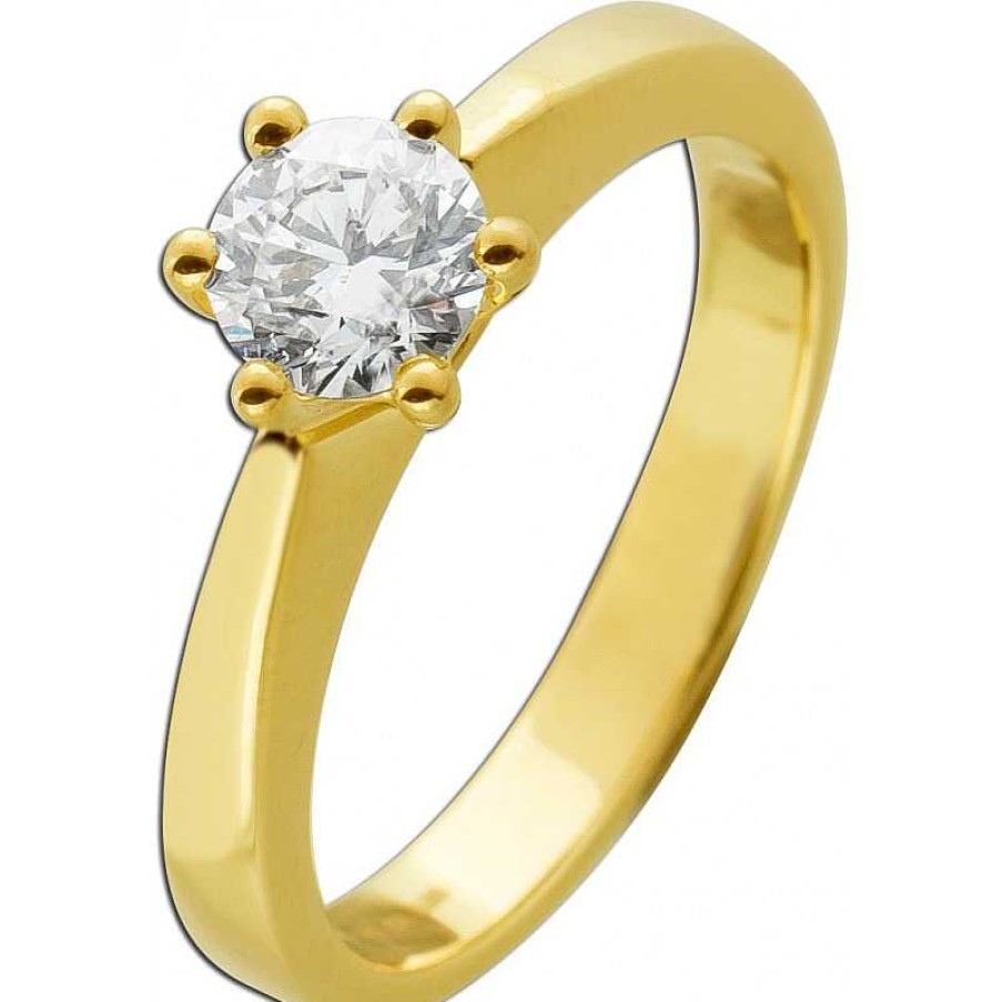 Ringe CH.ABRAMOWICZ | Verlobungsring Diamant 0,80Ct H Si2 Brillant Solit R 585 Gia Zerti