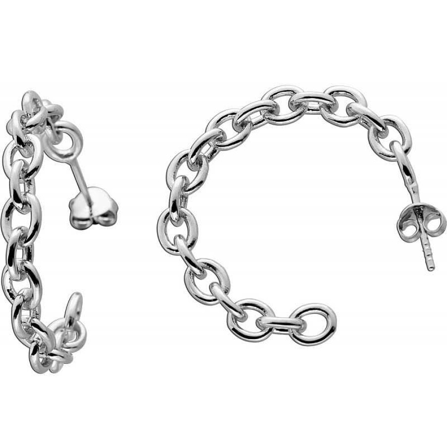 Ohrringe CH.ABRAMOWICZ | Ohrstecker Creolen Silber 925 Chain Ketten Ohrschmuck