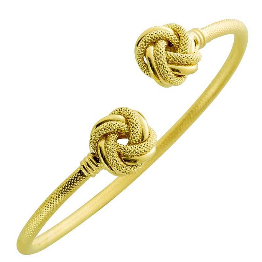 Armband UNO A ERRE | Uno A Erre Knoten Armreif Gelbgold 585 Damenschmuck