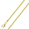 Halskette CH.ABRAMOWICZ | Zopfkette 1,7Mm Gelbgold 585 14 Karat Massiv Unisex