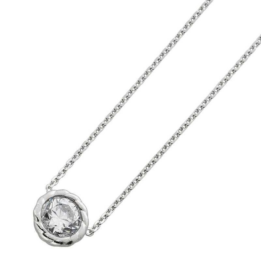 Halskette CH.ABRAMOWICZ | Kette Sterling Silber 925 1 Zirkonia Im Brillant Look