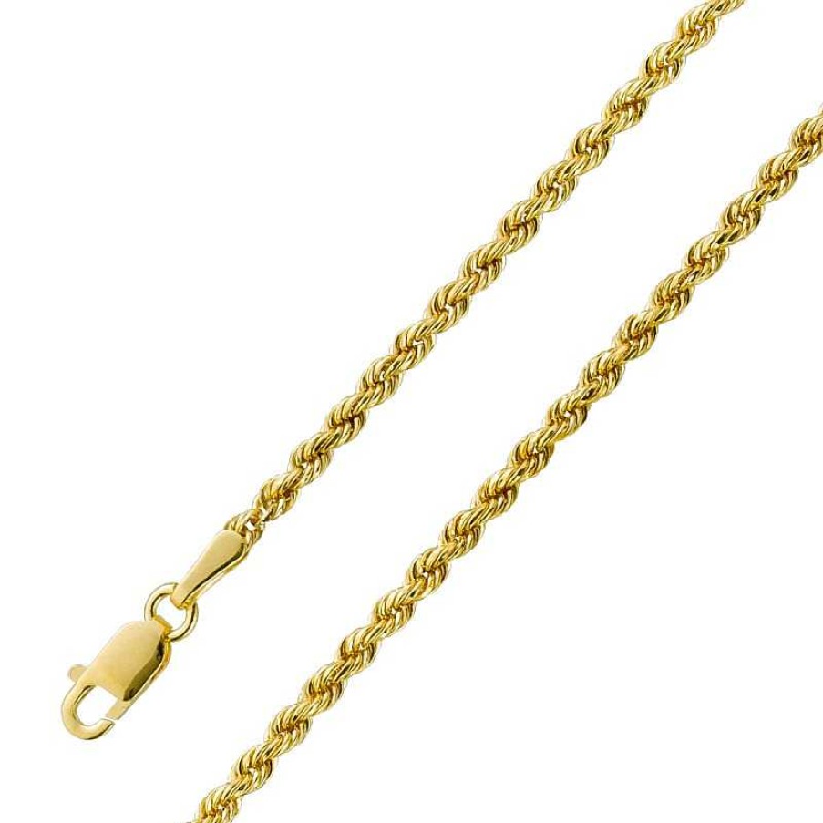 Armband UNO A ERRE | Uno A Erre Kordelarmband 2,1Mm Gold 375 18Cm