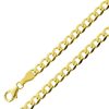 Halskette CH.ABRAMOWICZ | Panzerkette Gelbgold 585 14 Karat Massiv Cuban Link Chain Diamantiert