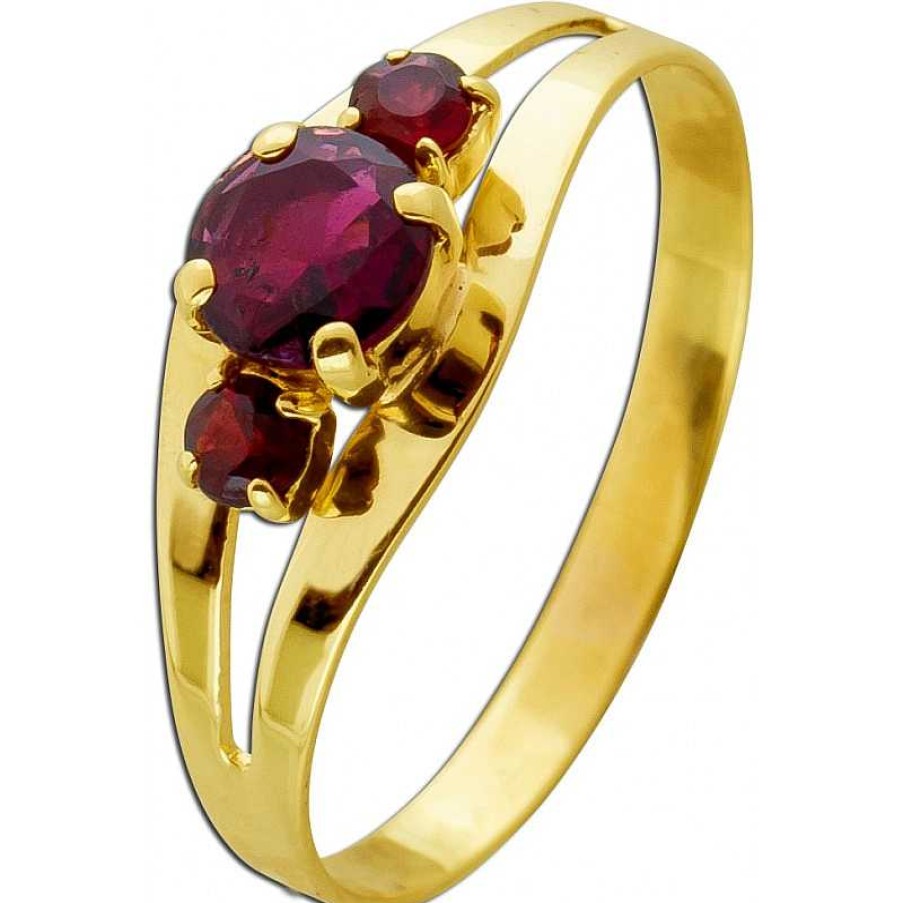 Ringe CH.ABRAMOWICZ | Granatring Gelbgold 333 Purpur Almandine Granate 1.15Ct.