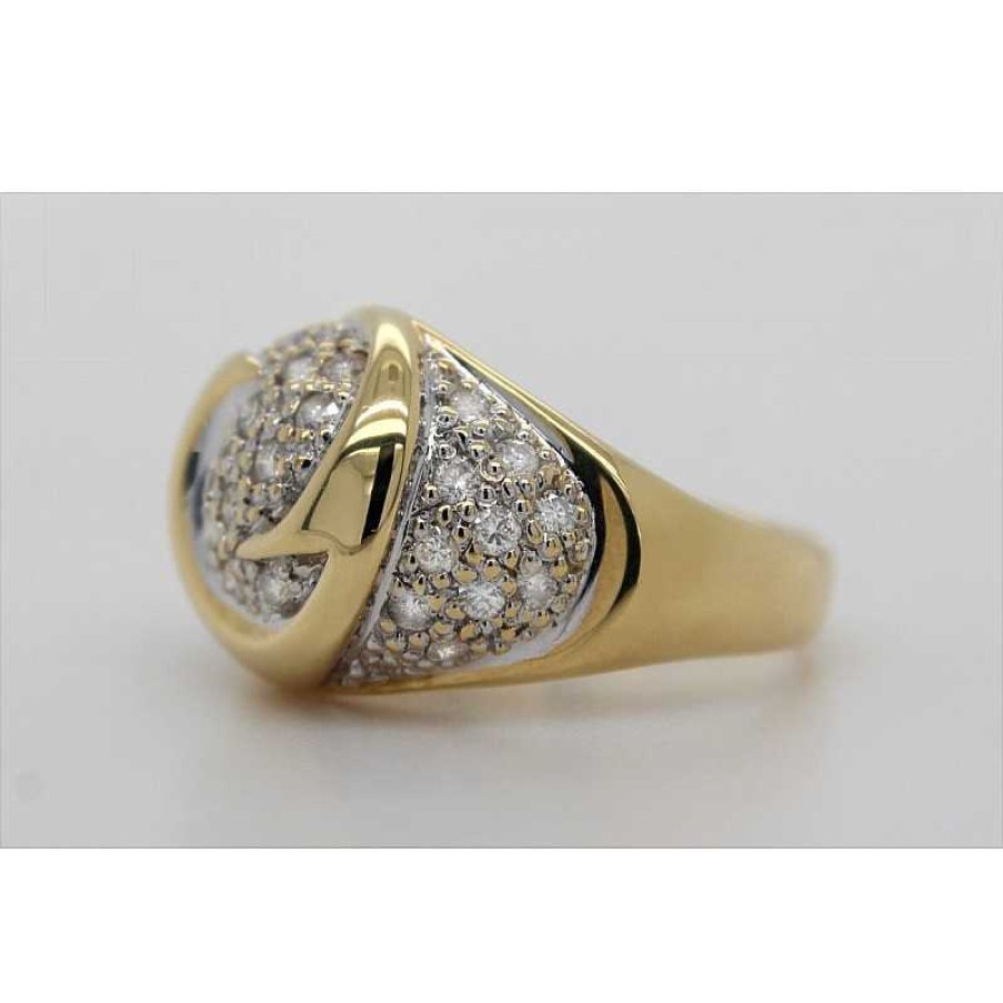 Ringe CH.ABRAMOWICZ | Diamant Ring Gelbgold 750 37 Diamanten Brillantschliff 0,75Ct Tw/Vvs