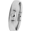 Ringe CH.ABRAMOWICZ | Ring Wei Gold 585 1 Diamant Brillantschliff 0,02Ct Tw/Si