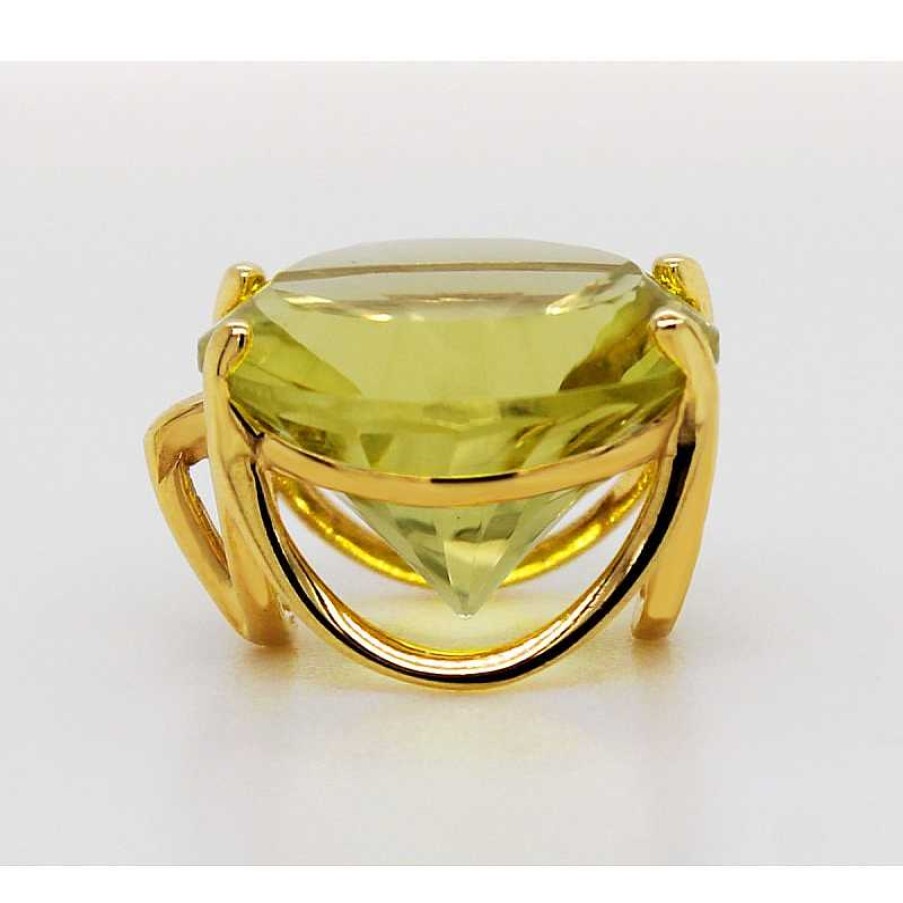 Kettenanh Nger CH.ABRAMOWICZ | Anh Nger Gelbgold 585 Gr Ner Limonen Quarz Solit R 5.35Ct.