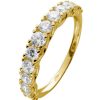 Ringe CH.ABRAMOWICZ | Memoire Alliance Ring Gelbgold 375 Mit 13 Zirkonia Krappenfassung