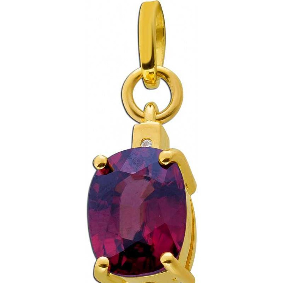 Kettenanh Nger CH.ABRAMOWICZ | Anh Nger Gelbgold750 1 Amethyst Magenta-Purple 1Brillant 0,01Ct.