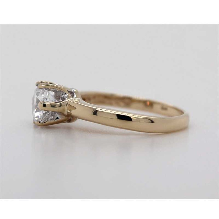 Ringe CH.ABRAMOWICZ | Solit Rring Gelbgold 585 1 Zirkonia 0,80Ct. Brillant Vollschliff