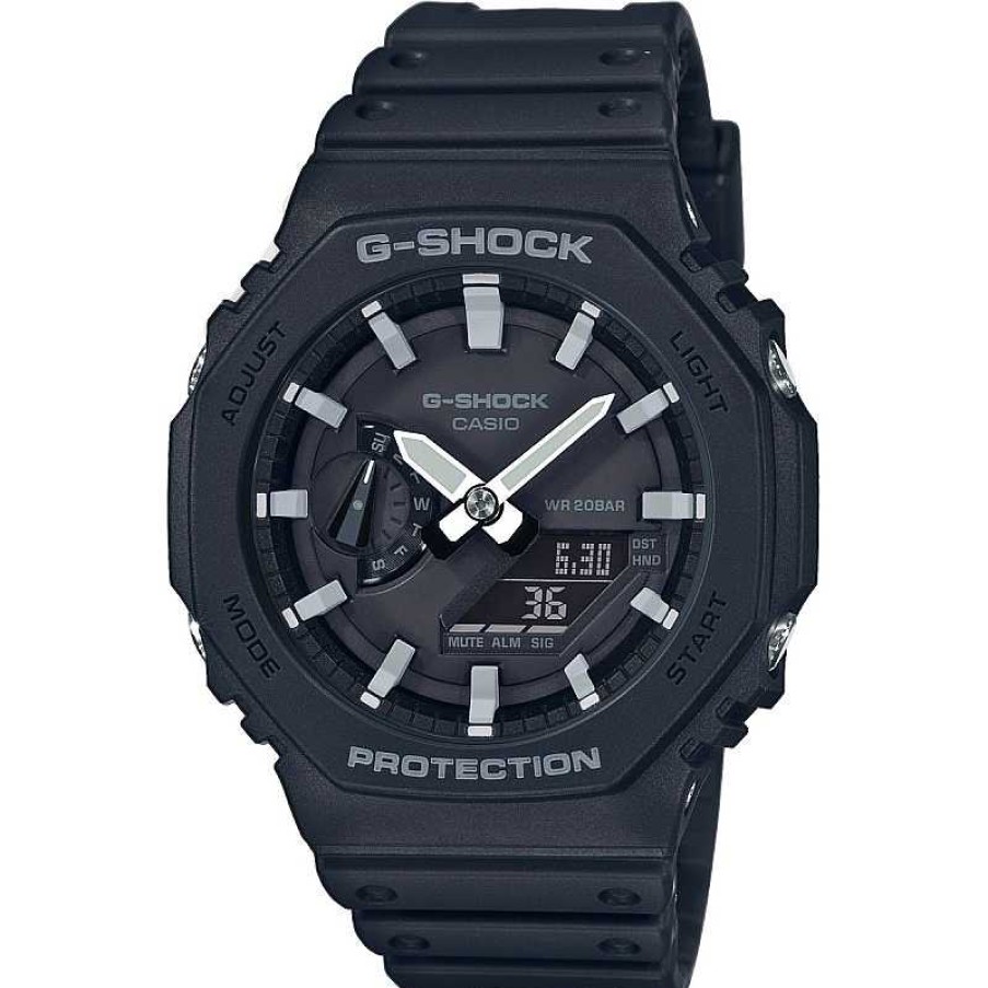 Uhren Casio | Casio Ga-2100-1Aer G-Shock Herrenuhr Schwarz