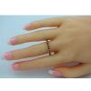 Ringe CH.ABRAMOWICZ | Antiker Memoire Ring Gelbgold 333 Um 1930 Rote Granat Edelsteine Damen