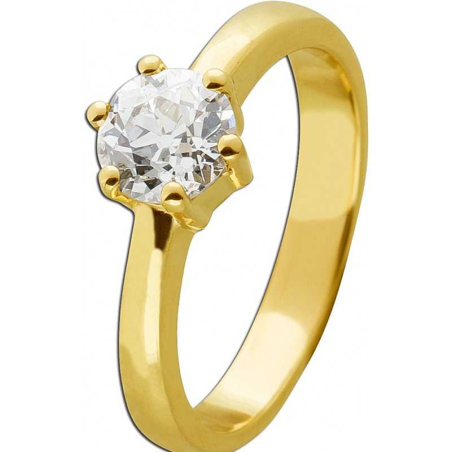 Ringe CH.ABRAMOWICZ | Diamantring Gelbgold 585 Diamant Solit R 1.056Ct. Light Yellow Intense