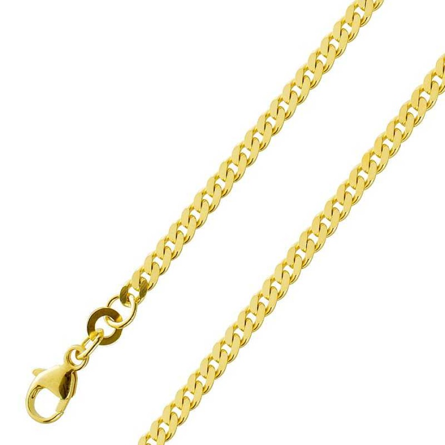 Halskette CH.ABRAMOWICZ | Panzerkette Gelbgold 333 8 Karat Massiv Cuban Link Chain Unisex