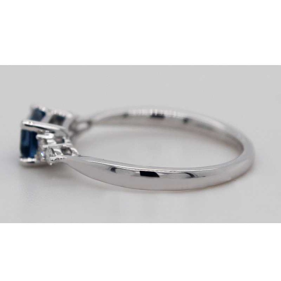 Ringe CH.ABRAMOWICZ | Ring Wei Gold 585 1London Blautopas 0,84Ct 4 Brillanten 0,12Ct W/Si