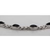 Armband CH.ABRAMOWICZ | Armband Silber 925 Rhodiniert 12 Echte Onyx Poliert