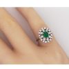 Ringe CH.ABRAMOWICZ | Smaragdring Wei Gold 585 1 Smaragd 0,30Ct 24 Diamanten 0,48Ct Tw/Vvs