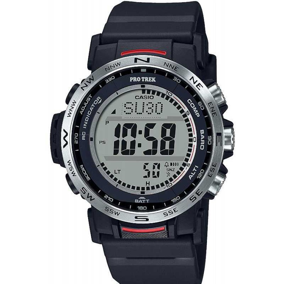 Uhren Casio | Casio Pro Trek Prw-35-1Aer Funk Solar Digital 10 Atm