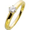 Ringe CH.ABRAMOWICZ | Solit Rring Gelbgold 585 14Karat 1Brillant 0,30Ct Tw/If Krappenfassung