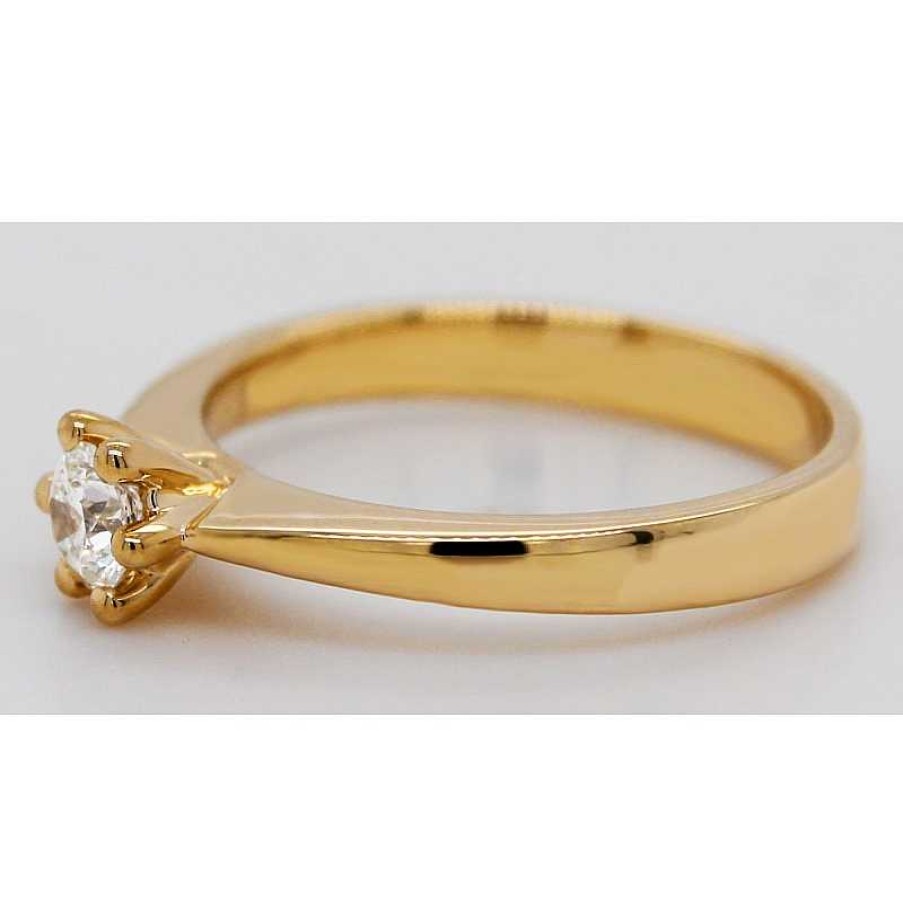 Ringe CH.ABRAMOWICZ | Verlobungsring Diamant 0,30Ct G Si2 Brillant Solit R 585 Gia Zerti