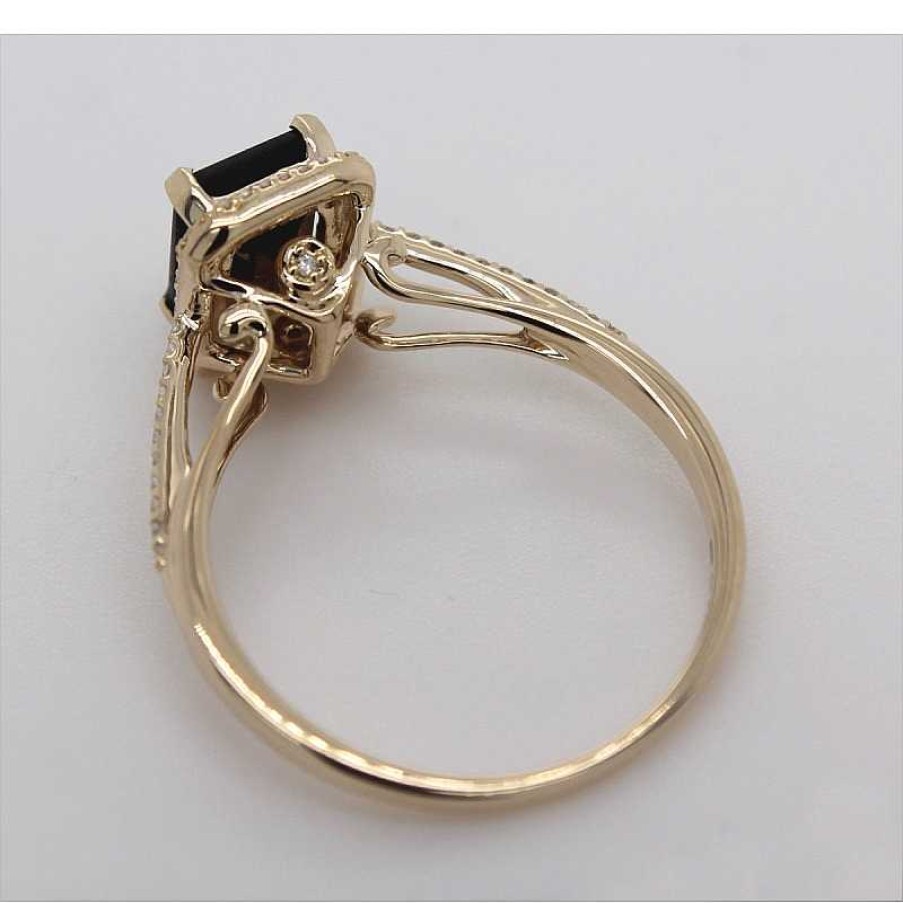 Ringe CH.ABRAMOWICZ | Edelsteinring Gelbgold 585 1 Rauchquarz 60 Diamanten