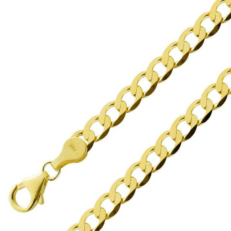 Halskette CH.ABRAMOWICZ | Panzerkette Gelbgold 585 14 Karat Massiv Cuban Link Chain