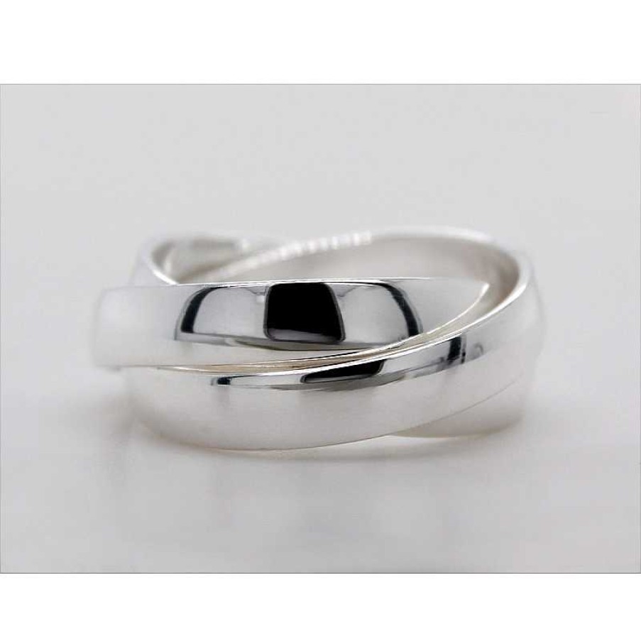 Ringe CH.ABRAMOWICZ | Trinity Ring Damen Silberring Sterling Siliber 925 Damenschmuck 3-Teilig Ineinander Verschlungen