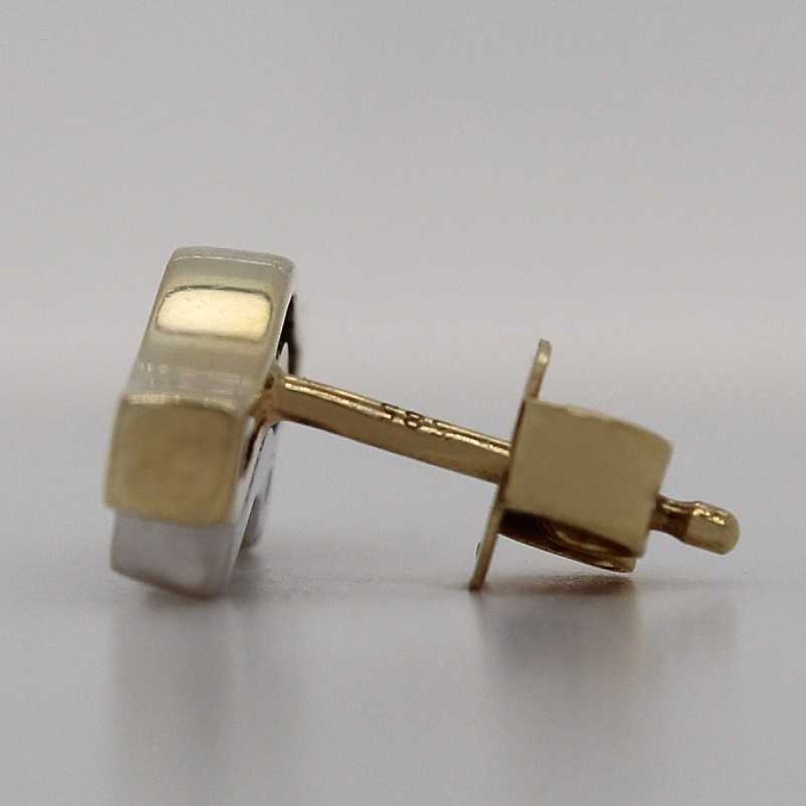 Ohrringe CH.ABRAMOWICZ | Ohrstecker Gelb Weiss Gold 585 14 Brillanten 0,21Ct Tw/Vsi