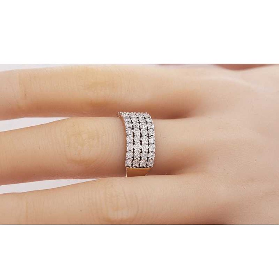 Ringe CH.ABRAMOWICZ | Diamantring Gelbgold 585 14 Karat 44 Diamanten Total 0,40Ct W/Si