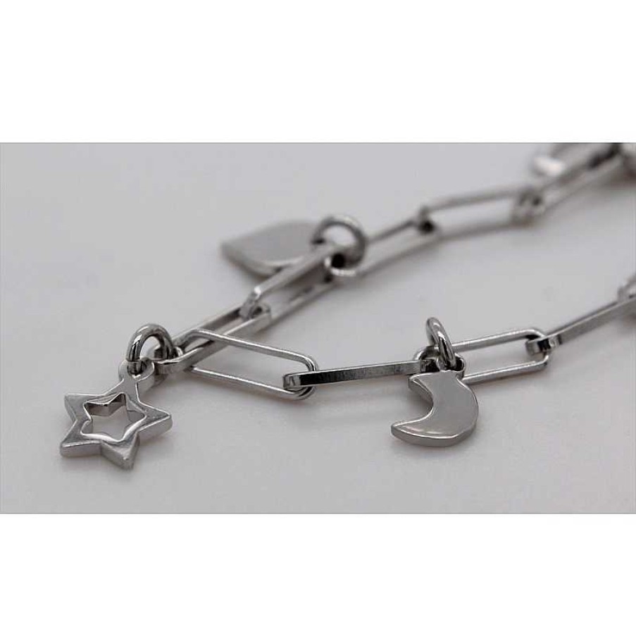 Armband CH.ABRAMOWICZ | Paperclip Armband Sterling Silber925 Rhodiniert 5 Anh Nger