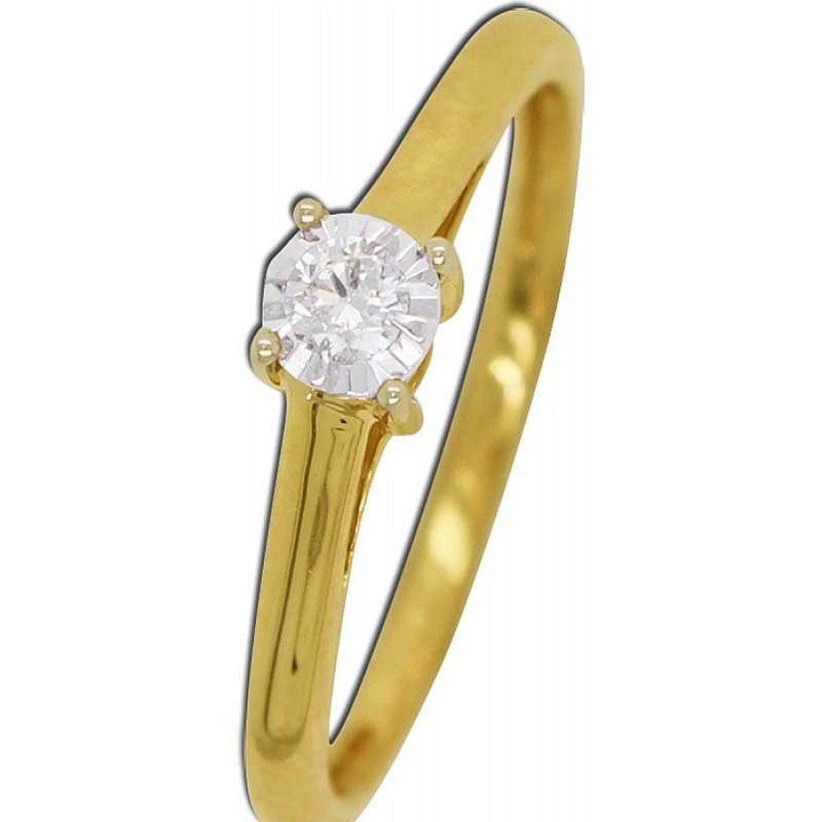 Ringe CH.ABRAMOWICZ | Solit R Ring Gelbgold 585 14 Karat 1 Diamant 0,10Ct W/Si