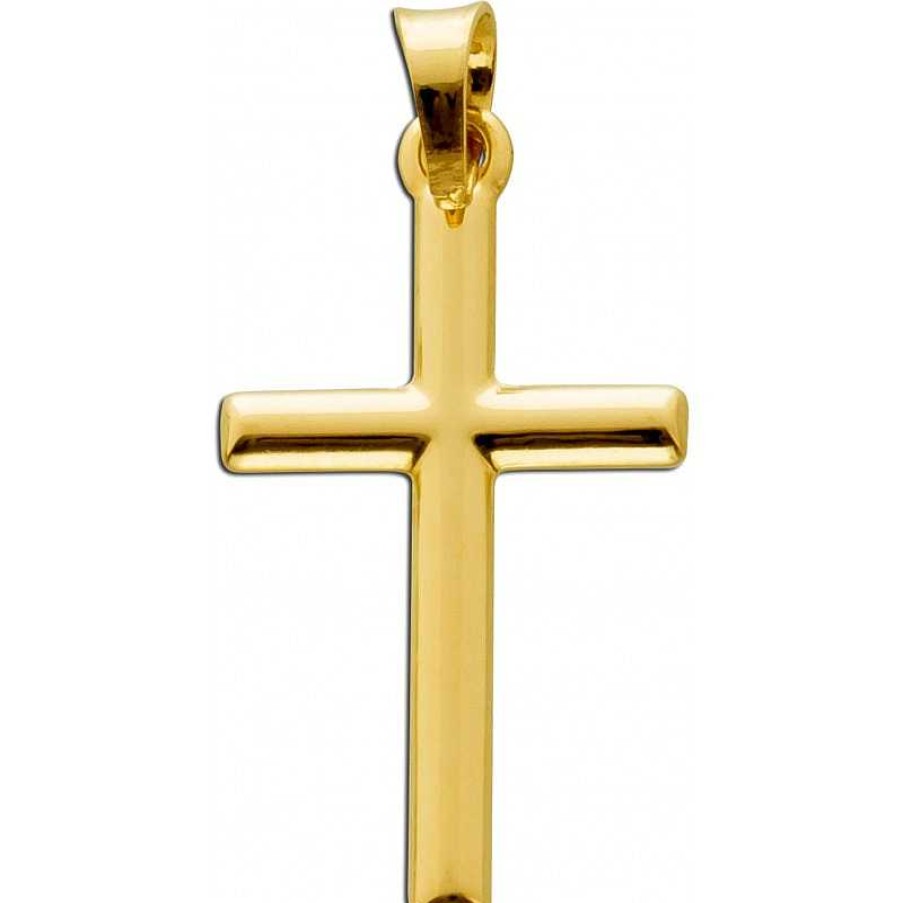 Kettenanh Nger CH.ABRAMOWICZ | Kreuz Anh Nger Gelbgold 333 Goldschmuck Goldkreuz Unisex