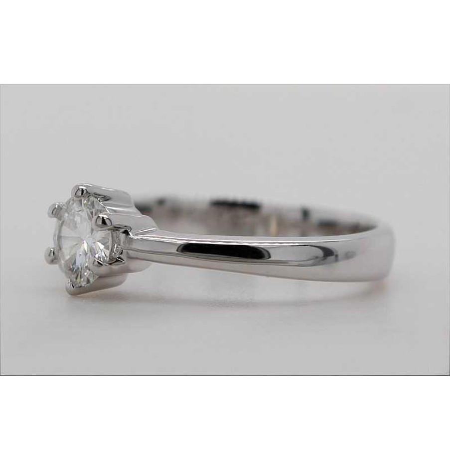 Ringe CH.ABRAMOWICZ | Diamantring Wei Gold 585 Solit R Brillant 0.48Ct.Tw Vvs