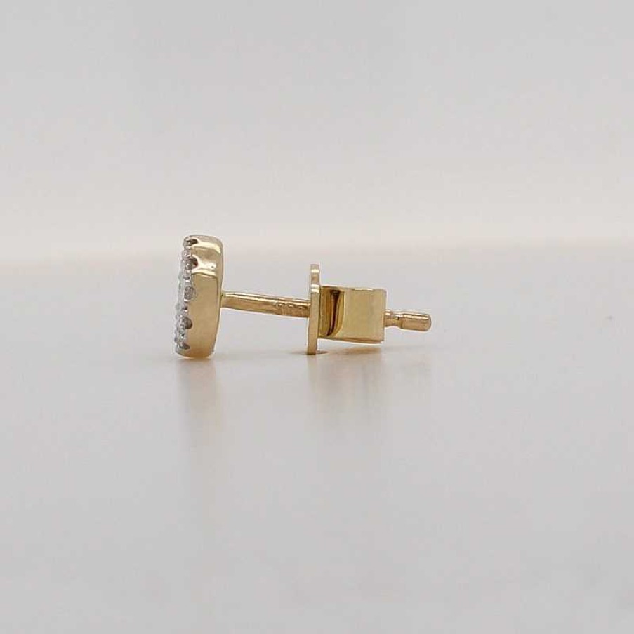 Ohrringe CH.ABRAMOWICZ | Runde Ohrstecker Gelbgold 585 38 Brillanten 0,18Ct