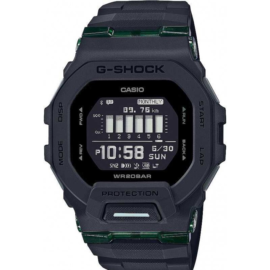 Uhren Casio | Casio Uhr Gbd-200Uu-1Er G-Shock Digital Schwarz Gr N