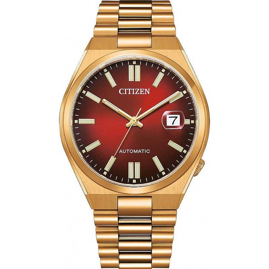 Uhren Citizen | Citizen Nj0153-82X Tsuyosa Collection Automatik Rotes Ziffernblatt