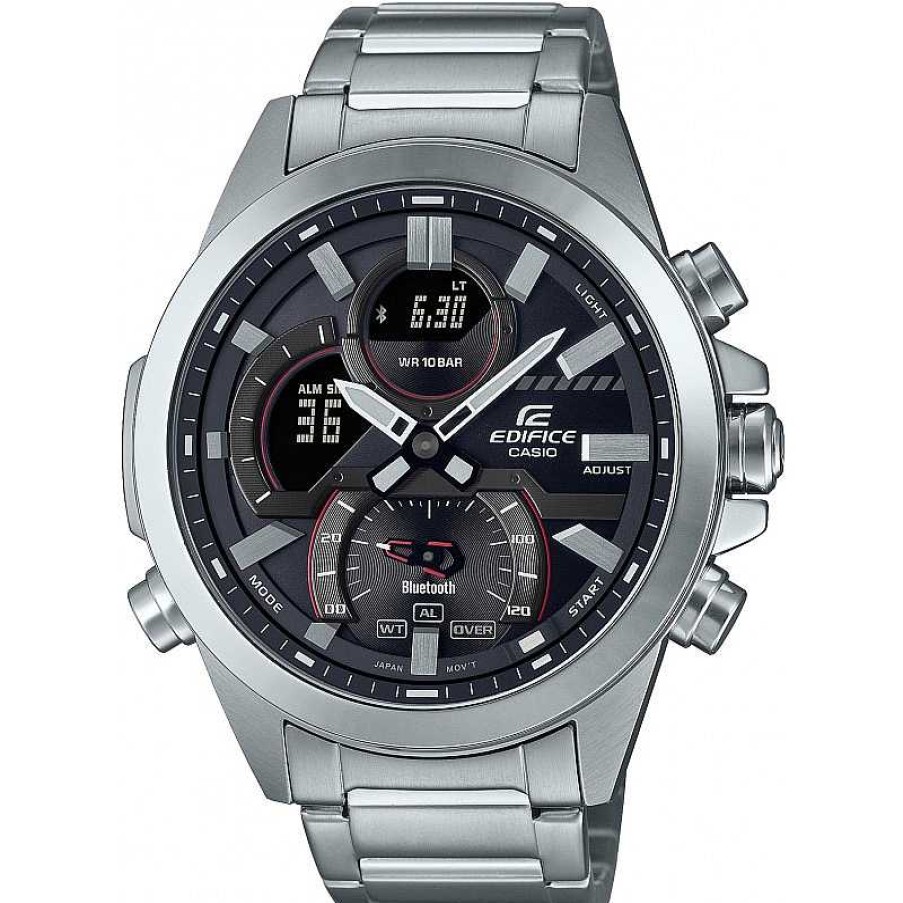 Uhren Casio | Uhr Ecb-30D-1Aef Edefice Schwarzes Ziffernblatt