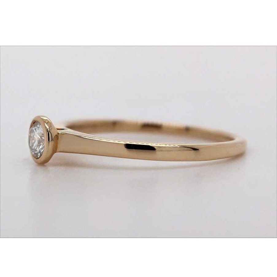 Ringe CH.ABRAMOWICZ | Brillantring Gelbgold585 14Karat 1Brillant 0,15Ct Tw/If Zargenfassung