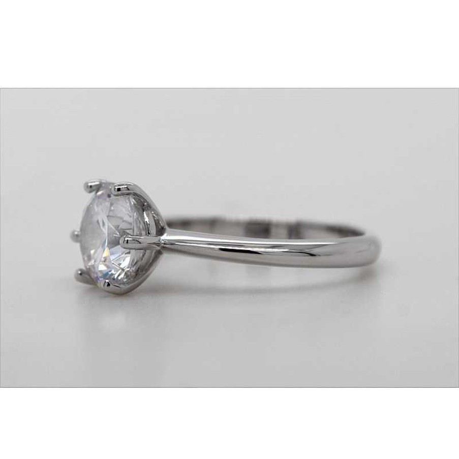 Ringe CH.ABRAMOWICZ | Solit Rring Silber 925 1Zirkonia 2,00Ct. Verlobungsring Trauring