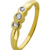 Ringe CH.ABRAMOWICZ | Brillantring Gelb/Wei Gold 585 3 Diamanten 0,04Ct. Tcr/Si