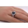 Ringe CH.ABRAMOWICZ | Ring Silber 925 1London Blautopas Wei E Zirkonia Krappengefasst