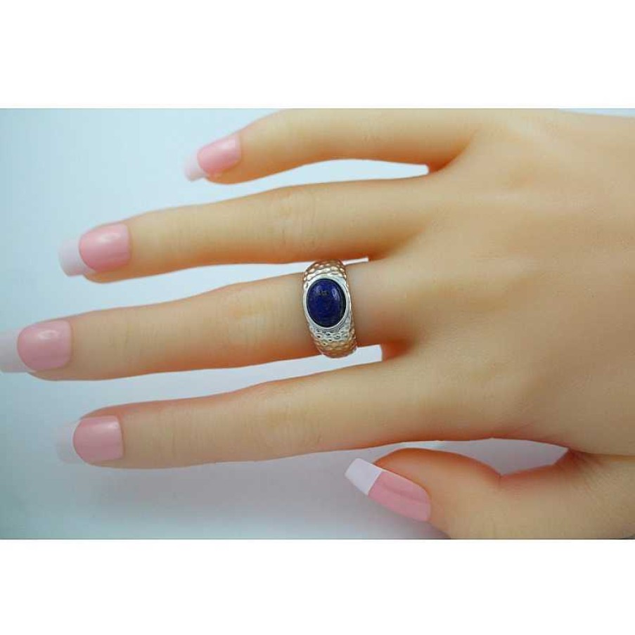 Ringe CH.ABRAMOWICZ | Blauer Edelstein Ring Silber 925 Lapislazuli Geh Mmert Damen