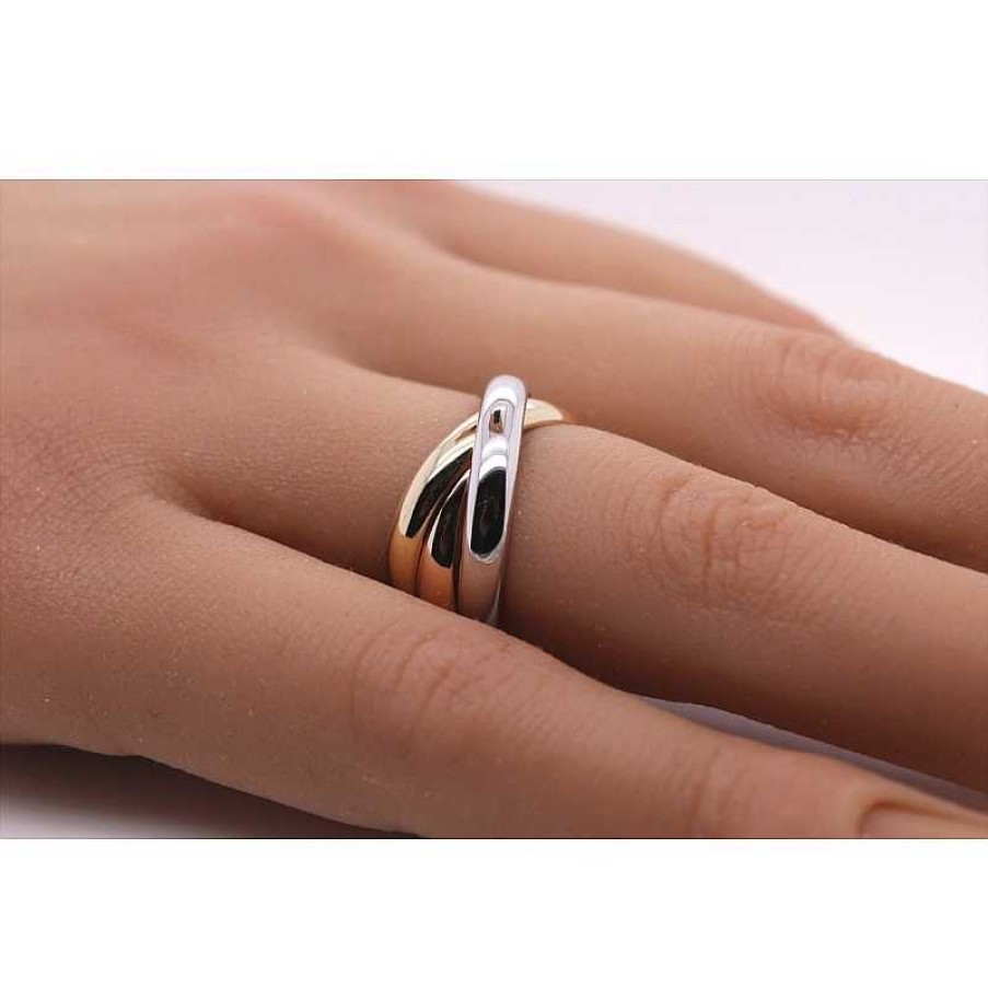 Ringe CH.ABRAMOWICZ | Trinity Tricolor Ring 585 14 Karat Gelbgold Wei Gold Rosegold Massiv