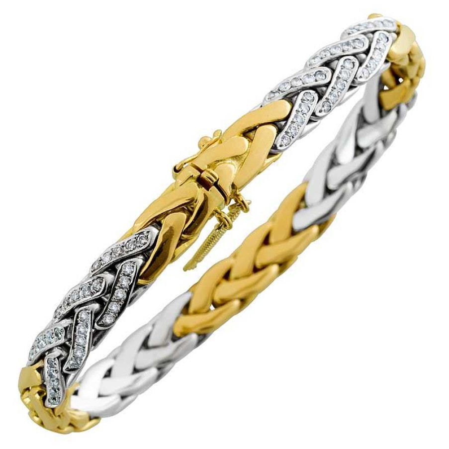 Armband CH.ABRAMOWICZ | Designerarmband Gelb/Wei Gold 750 120 Diamanten 1,80Ct Tw/Vvs-Lp