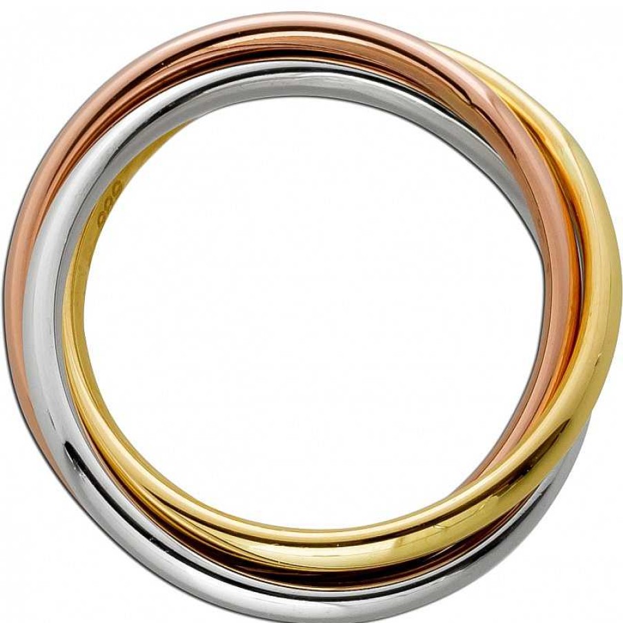 Ringe CH.ABRAMOWICZ | Tricolor Ringt Gelbgold Weissgold Rosegold 585 14 Karat Halbmassiv