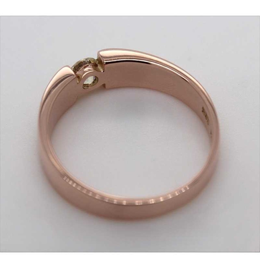 Ringe CH.ABRAMOWICZ | Solit Rring Rosegold 585 Brillant 0,25Ct.Yellow Intense /Lupenrein