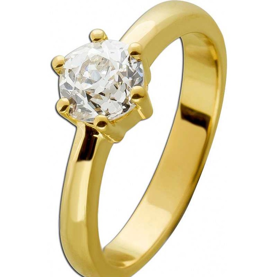 Ringe CH.ABRAMOWICZ | Diamantring Gelbgold 585 Diamant Solit R 1.014Ct. Ligt Yellow Intense