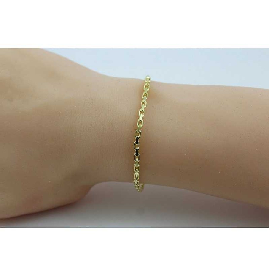 Halskette BINDER | Ankerkette/Armband 2,5Mm Gelbgold 333 8 Karat Massiv Poliert Unisex