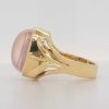 Ringe CH.ABRAMOWICZ | Antiker Edelstein Ring Gelbgold 750 Rosenquarz 12Ct.