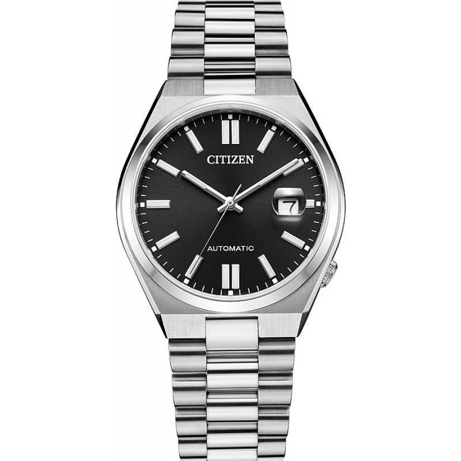 Uhren Citizen | Citizen Uhr Nj0150-81E Edelstahl Automatik Schwarz